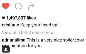 ESPECIAL Adriana Lima halagó a CR7