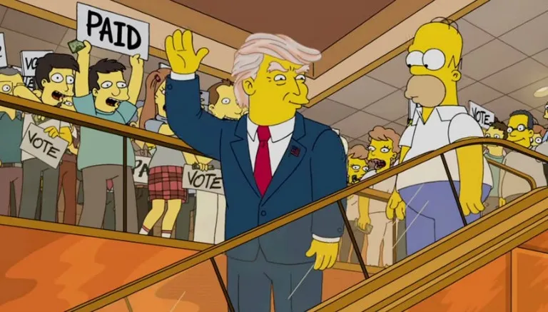 ESPECIAL Donald Trump en un episodio de Los Simpsons