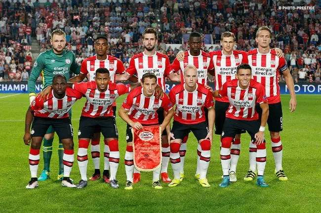 Once inicial del PSV en la Liga de Campeones