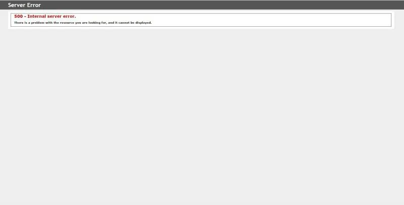 Error en la página de Cinépolis Klic
