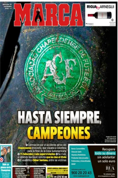 MARCA "Hasta siempre, campeones", citaron en España