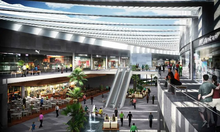 Así lucirá el interior de la plaza comercial