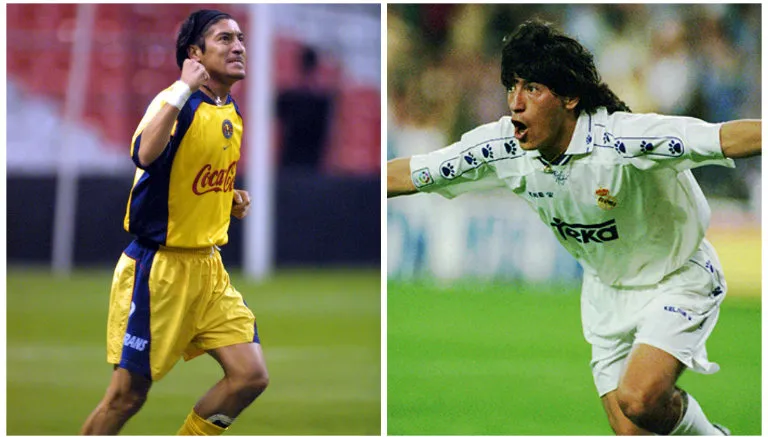 ESPECIAL Iván Zamorano festeja goles con América y Real Madrid