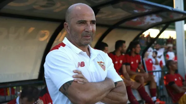 ESPECIAL Sampaoli en un partido del Sevilla