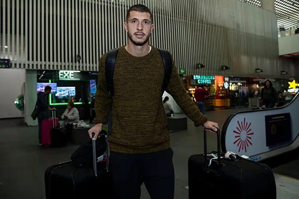 ERNESTO PÉREZ Guido Rodríguez, en su llegada a la CDMX