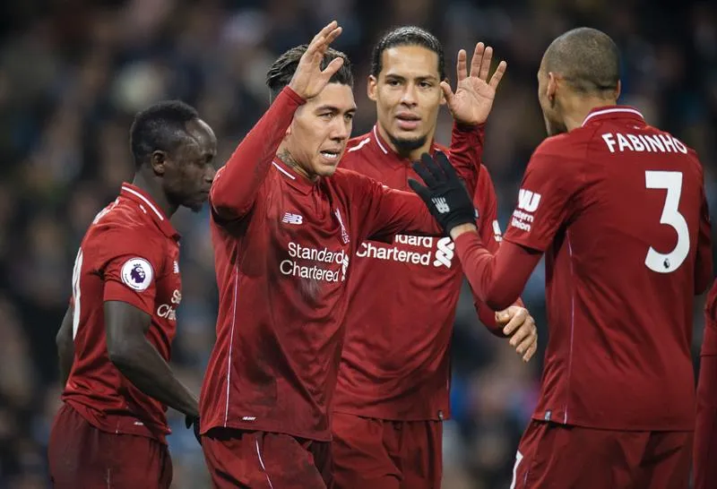 EFE Firmino festeja un gol con el Liverpool