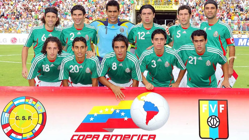 Once inicial del día en que México aplastó a Paraguay en la Copa América 2007