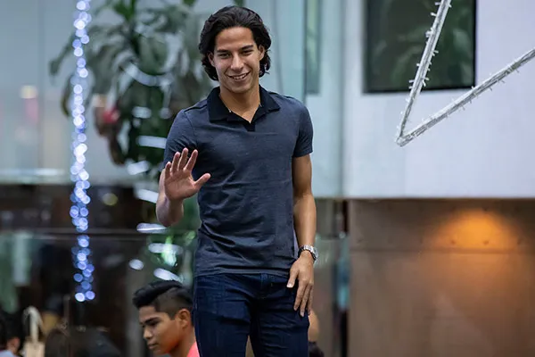 Lainez, durante un evento promocional