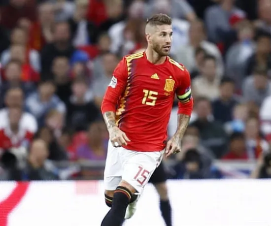 INSTAGRAM @SERGIORAMOS Sergio Ramos en un partido de España