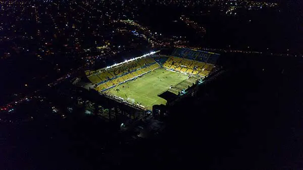 La cancha del Estadio Banorte previo a un partido