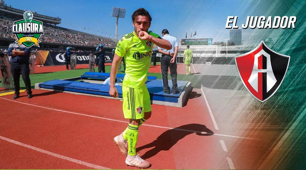 Juan Pablo Vigón festeja gol contra Pumas