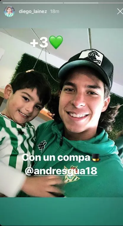 INSTAGRAM: DIEGO_LAINEZ Diego Lainez y Máximo Guardado