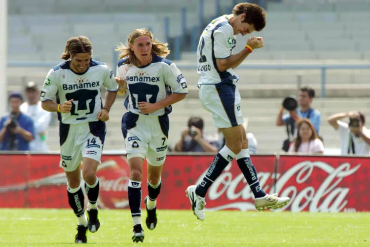 Marioni, Augusto y Alonso en su paso por Pumas