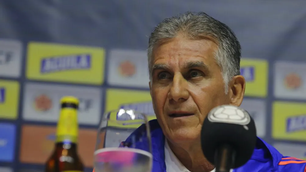 Carlos Queiroz en conferencia de prensa