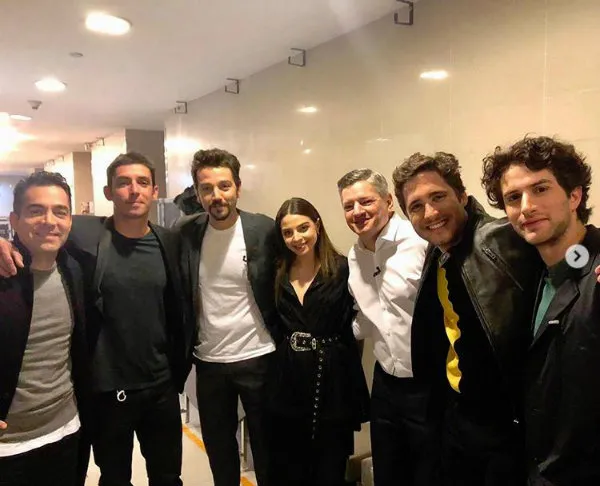 INSTAGRAM @OMARCHAPARRO Omar Chaparro, Diego Luna, Gisselle Kuri y Diego Boneta