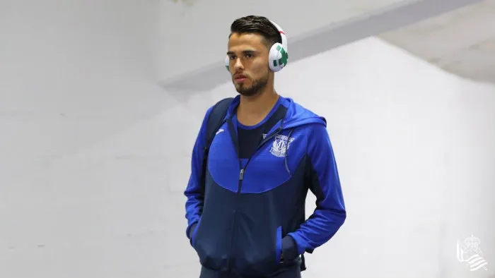 Reyes, a su llegada a Anoeta