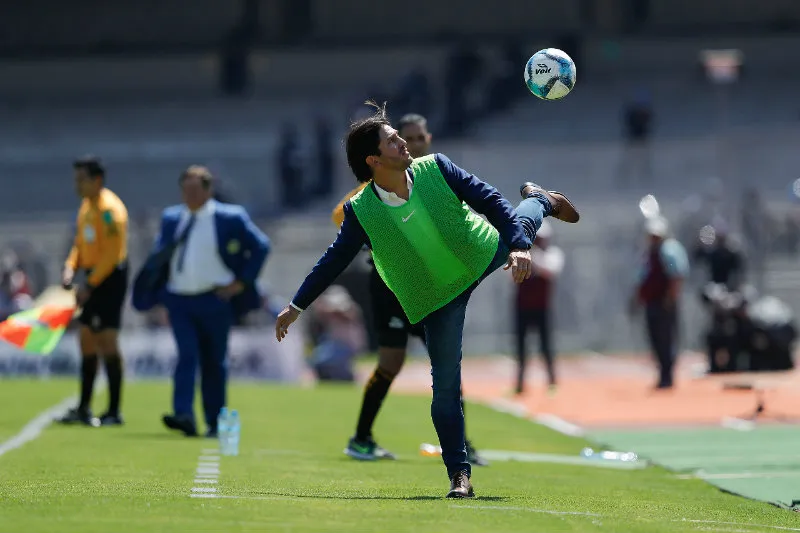 Bruno Marioni durante el duelo ante el América