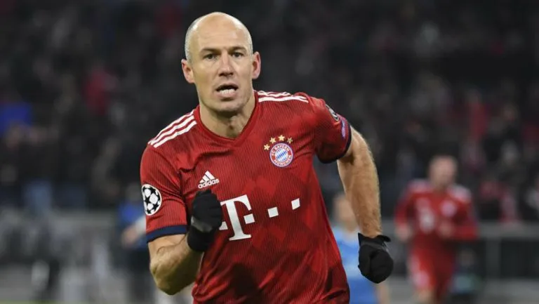 AP Robben durante un partido con el Bayern