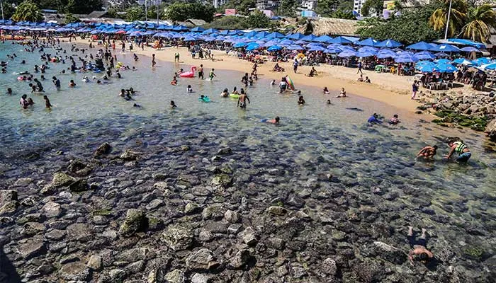 Desplazamiento del mar en Acapulco