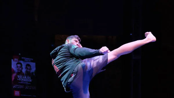 Reyes durante una demostración