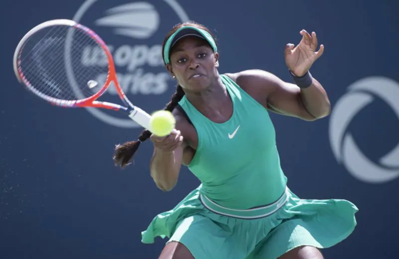 Sloane Stephens durante un partido