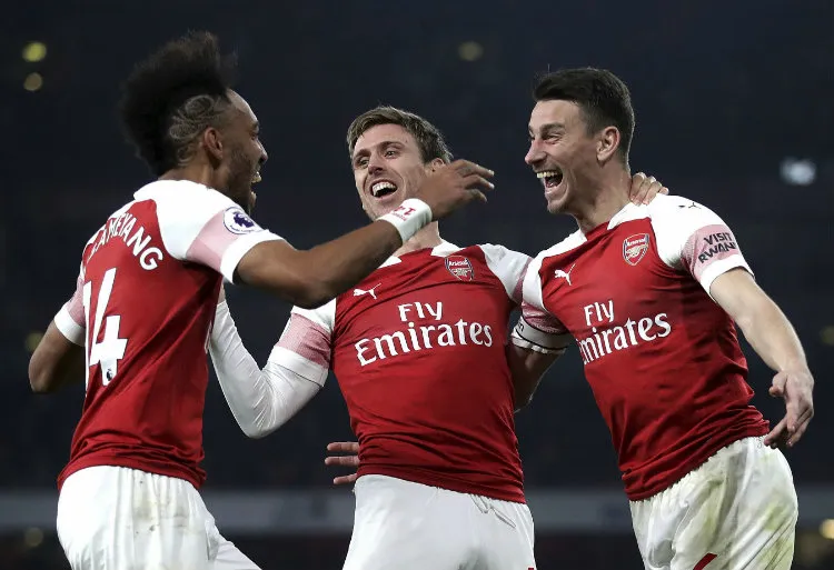 Arsenal festeja triunfo ante el Bournemouth