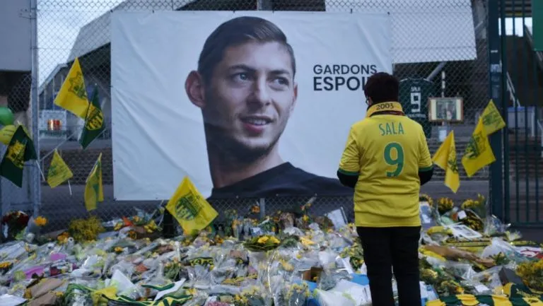 Uno de los tributos a Emiliano Sala