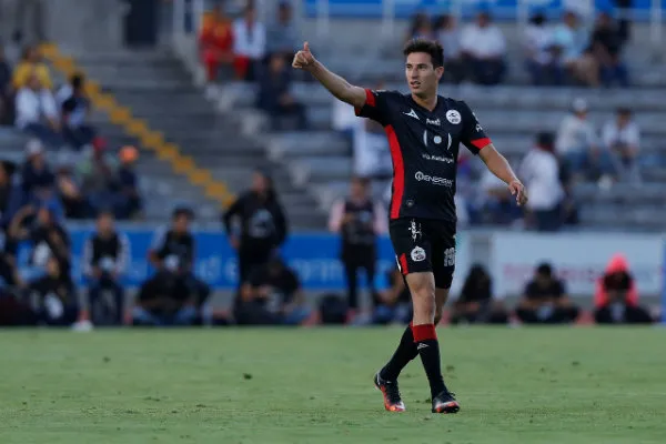 ERNESTO PÉREZ Mauro Lainez celebra su gol frente a Pumas