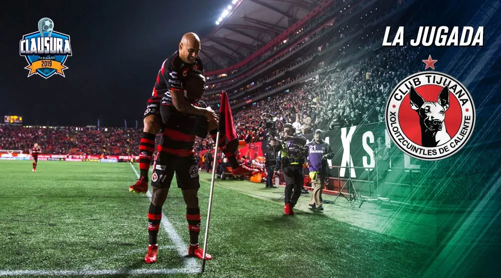 IMAGO7 Nahuelpán festeja un gol con Xolos