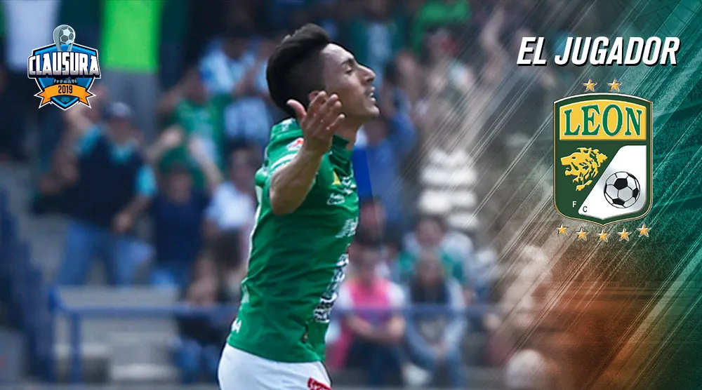 IMAGO7 Ángel Mena festeja un gol con el León