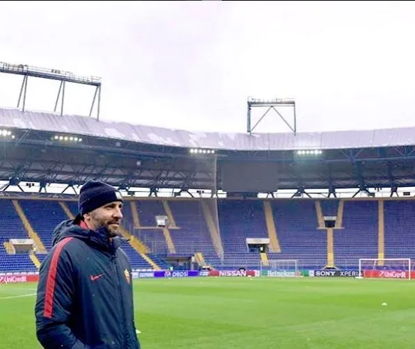 INSTAGRAM @leonsfdo 'Monchi' Rodríguez en es estadio de la Roma