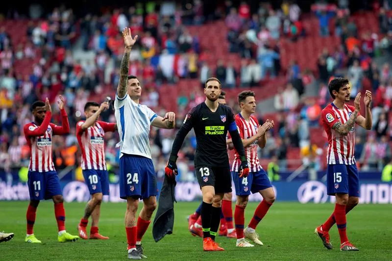 EFE Los Colchoneros festejan su triunfo frente al Leganés