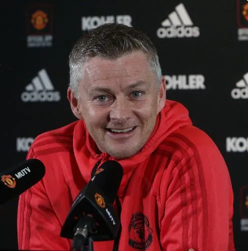 Gunnar Solskjær durante conferencia de prensa