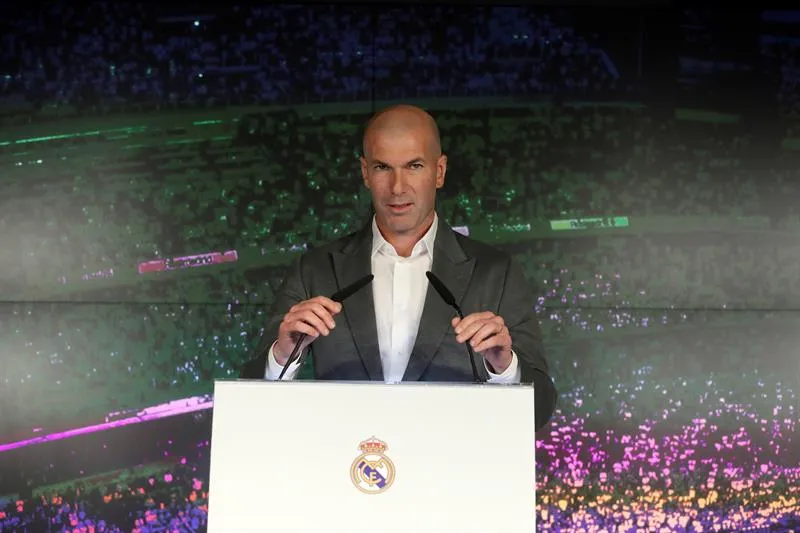 EFE Zidane, presentado como DT del Real Madrid