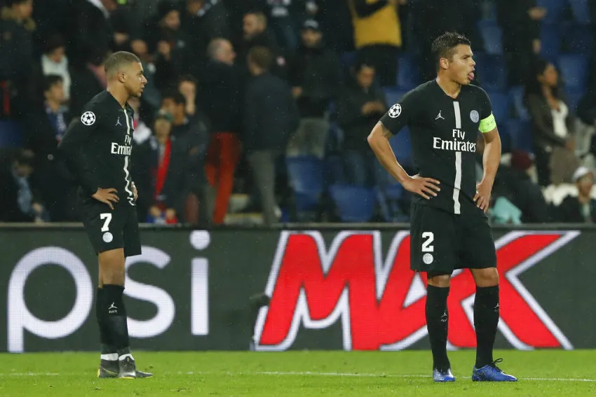 PSG tras perder contra el Manchester United