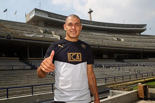 Verón en sesión de fotos con RÉCORD