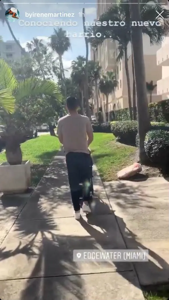 Héctor Moreno en las calles de Miami