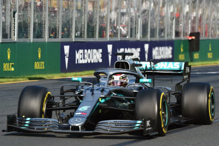 EFE Hamilton durante el GP de Australia