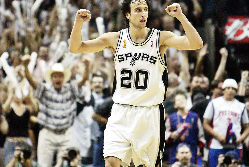 Manu Ginóbili en las Finales del 2005