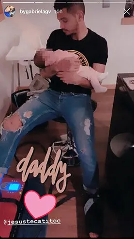 INSTAGRAM @BYGARBIELAGV La felicitación a Jesús Corona por el Día del Padre