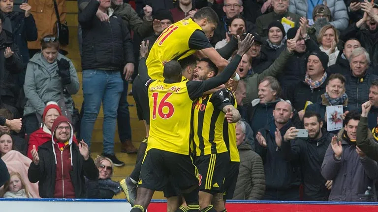 TWITTER @WatfordFC Watford celebra un gol