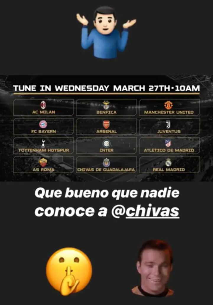 Posteo de Alan Pulido