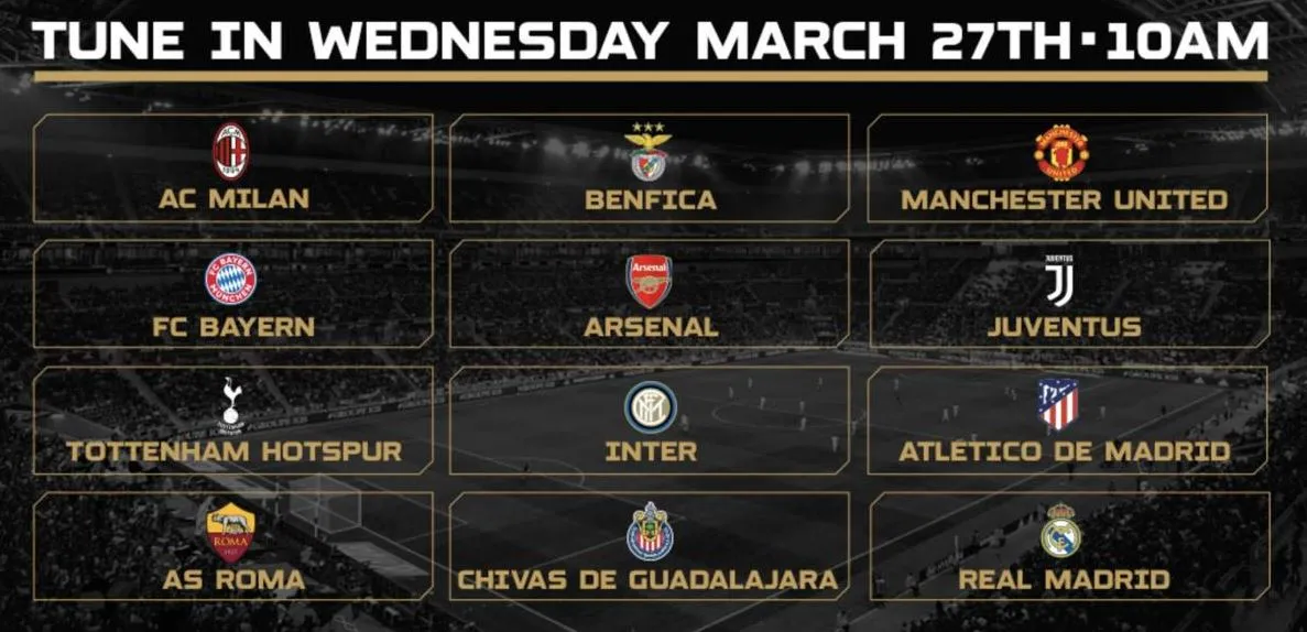 Equipos participantes en la International Champions Cup