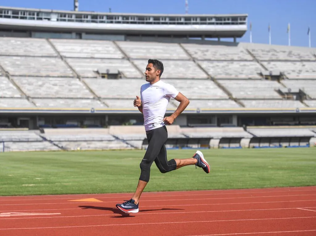 Juan Luis Barrios en el Estadio Olímpico