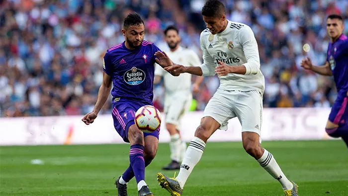 EFE Varane en un partido ante el Celta de Vigo