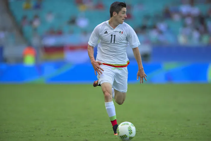 Marco Bueno en un partido de la Selección