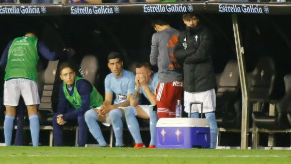 TWITTER @RCCELTA Aspas rompe en llanto tras ovación