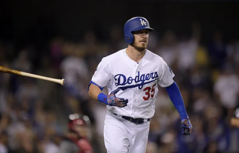 AP Cody Bellinger durante un partido de los Dodgers