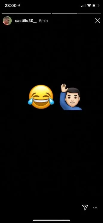 INSTAGRAM @CASTILLO30__ Publicación de Castillo tras la derrota de Pumas