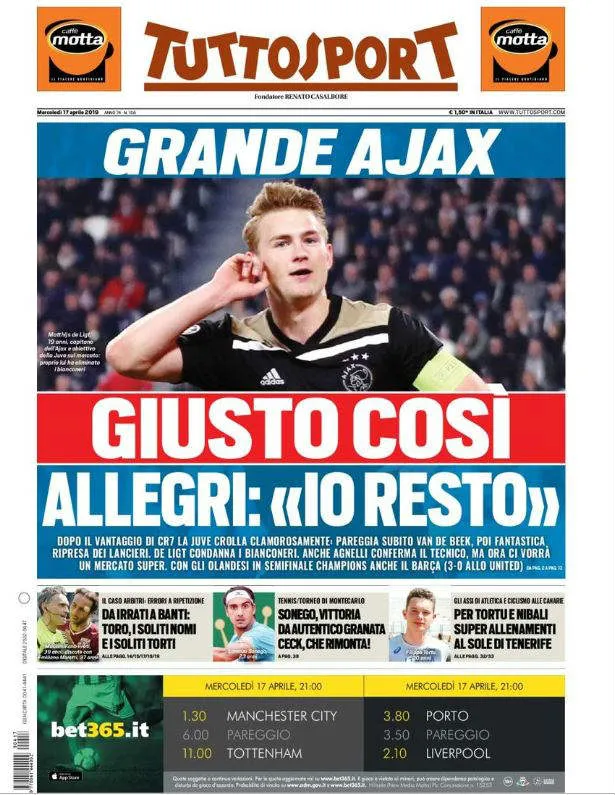 tuttosport.com Portada de 'Tuttosport'